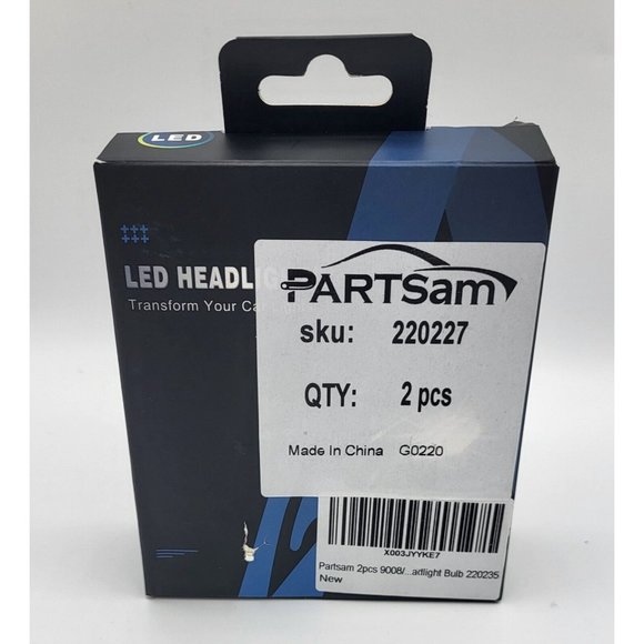 Partsam 9008/H13 LED Headlight Bulb, 25000LM 120W 6500K Cool White High Beam/Low - Picture 3 of 5